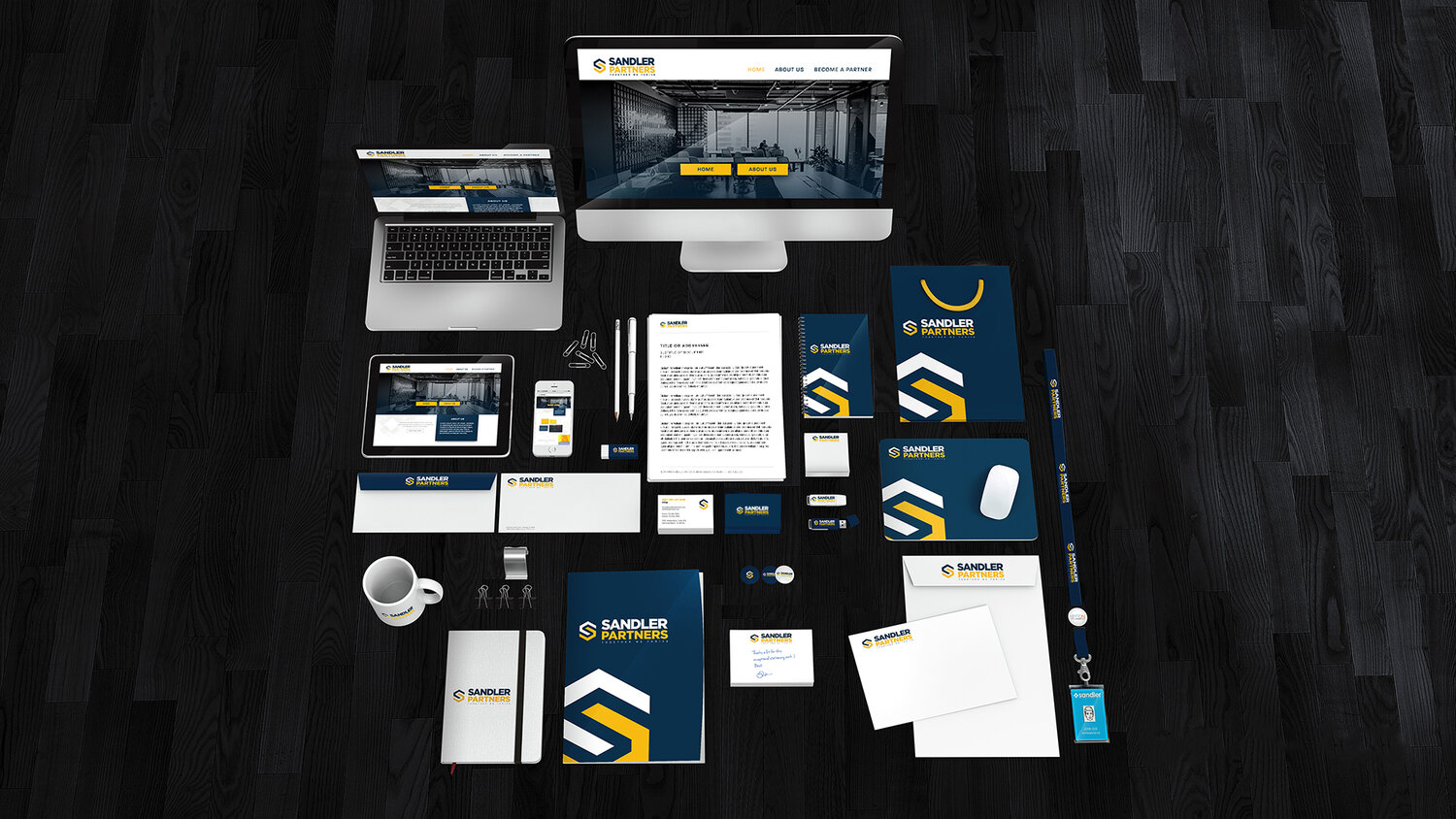 Sandler Partners Branding Samples