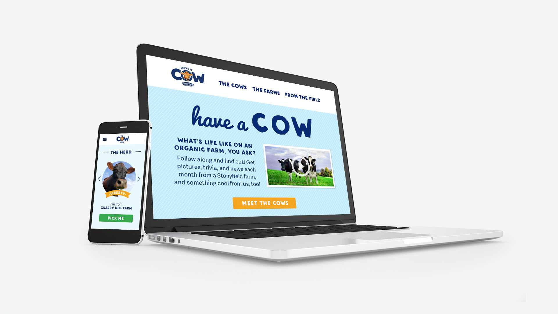 Have a Cow Laptop and Mobile View